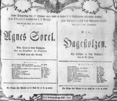 Theaterzettel (Oper und Burgtheater in Wien) 18071001 Seite: 1