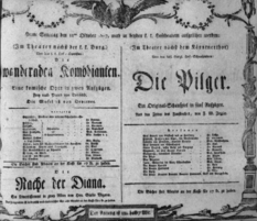 Theaterzettel (Oper und Burgtheater in Wien) 18071011 Seite: 1