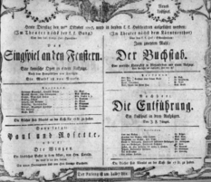 Theaterzettel (Oper und Burgtheater in Wien) 18071020 Seite: 1