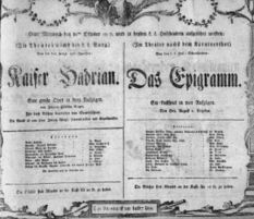 Theaterzettel (Oper und Burgtheater in Wien) 18071021 Seite: 1