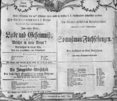 Theaterzettel (Oper und Burgtheater in Wien) 18071024 Seite: 1