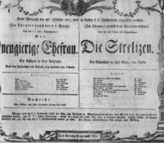 Theaterzettel (Oper und Burgtheater in Wien) 18071028 Seite: 1