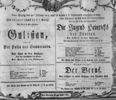Theaterzettel (Oper und Burgtheater in Wien) 18071030 Seite: 1