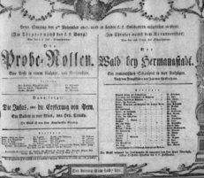 Theaterzettel (Oper und Burgtheater in Wien) 18071101 Seite: 1