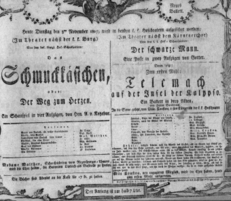 Theaterzettel (Oper und Burgtheater in Wien) 18071103 Seite: 1