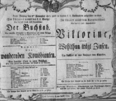 Theaterzettel (Oper und Burgtheater in Wien) 18071106 Seite: 1