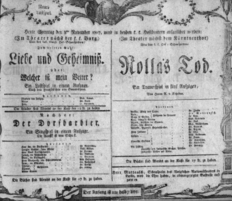 Theaterzettel (Oper und Burgtheater in Wien) 18071108 Seite: 1