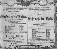Theaterzettel (Oper und Burgtheater in Wien) 18071109 Seite: 1