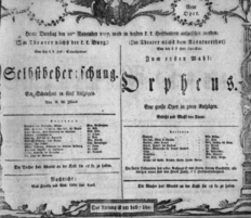 Theaterzettel (Oper und Burgtheater in Wien) 18071110 Seite: 1