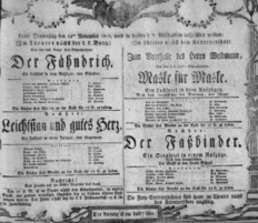 Theaterzettel (Oper und Burgtheater in Wien) 18071112 Seite: 1