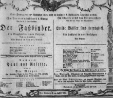 Theaterzettel (Oper und Burgtheater in Wien) 18071113 Seite: 1
