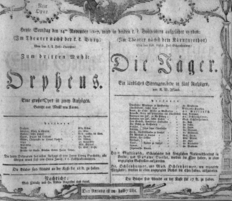 Theaterzettel (Oper und Burgtheater in Wien) 18071114 Seite: 1