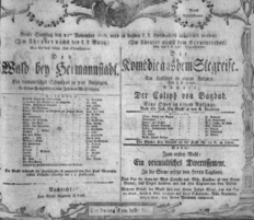 Theaterzettel (Oper und Burgtheater in Wien) 18071121 Seite: 1