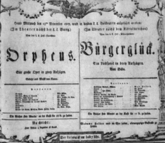 Theaterzettel (Oper und Burgtheater in Wien) 18071125 Seite: 1