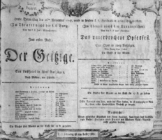 Theaterzettel (Oper und Burgtheater in Wien) 18071126 Seite: 1