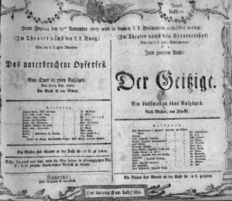 Theaterzettel (Oper und Burgtheater in Wien) 18071127 Seite: 1