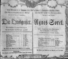Theaterzettel (Oper und Burgtheater in Wien) 18071202 Seite: 1
