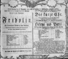 Theaterzettel (Oper und Burgtheater in Wien) 18071204 Seite: 1