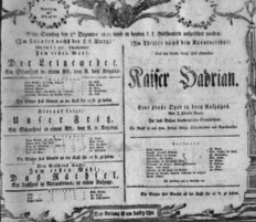 Theaterzettel (Oper und Burgtheater in Wien) 18071205 Seite: 1