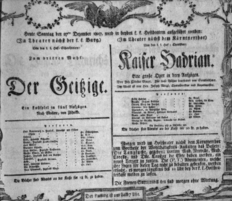 Theaterzettel (Oper und Burgtheater in Wien) 18071227 Seite: 1