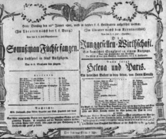 Theaterzettel (Oper und Burgtheater in Wien) 18080112 Seite: 1