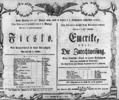 Theaterzettel (Oper und Burgtheater in Wien) 18080115 Seite: 1