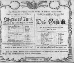 Theaterzettel (Oper und Burgtheater in Wien) 18080117 Seite: 1