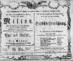 Theaterzettel (Oper und Burgtheater in Wien) 18080121 Seite: 1