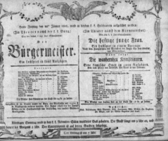 Theaterzettel (Oper und Burgtheater in Wien) 18080122 Seite: 1