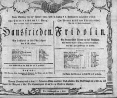 Theaterzettel (Oper und Burgtheater in Wien) 18080123 Seite: 1
