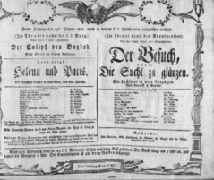 Theaterzettel (Oper und Burgtheater in Wien) 18080129 Seite: 1