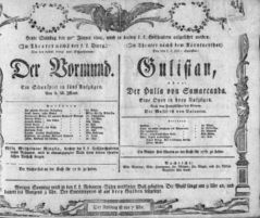 Theaterzettel (Oper und Burgtheater in Wien) 18080130 Seite: 1
