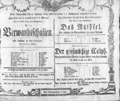 Theaterzettel (Oper und Burgtheater in Wien) 18080204 Seite: 1