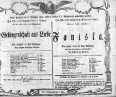 Theaterzettel (Oper und Burgtheater in Wien) 18080205 Seite: 1