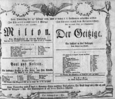 Theaterzettel (Oper und Burgtheater in Wien) 18080225 Seite: 1
