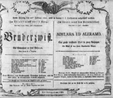 Theaterzettel (Oper und Burgtheater in Wien) 18080226 Seite: 1