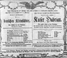 Theaterzettel (Oper und Burgtheater in Wien) 18080228 Seite: 1