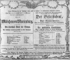 Theaterzettel (Oper und Burgtheater in Wien) 18080229 Seite: 1
