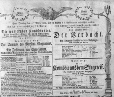 Theaterzettel (Oper und Burgtheater in Wien) 18080315 Seite: 1