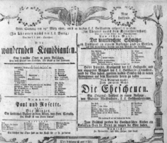 Theaterzettel (Oper und Burgtheater in Wien) 18080319 Seite: 1