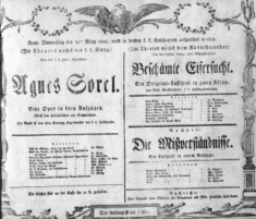 Theaterzettel (Oper und Burgtheater in Wien) 18080331 Seite: 1