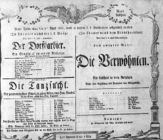 Theaterzettel (Oper und Burgtheater in Wien) 18080407 Seite: 1