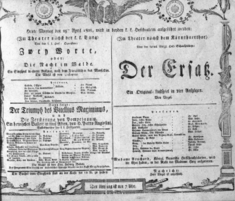 Theaterzettel (Oper und Burgtheater in Wien) 18080425 Seite: 1