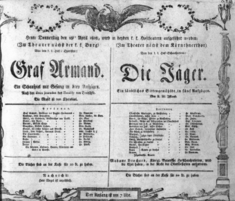 Theaterzettel (Oper und Burgtheater in Wien) 18080428 Seite: 1