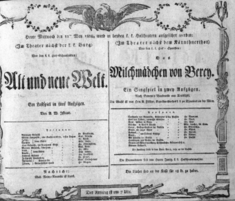 Theaterzettel (Oper und Burgtheater in Wien) 18080511 Seite: 1