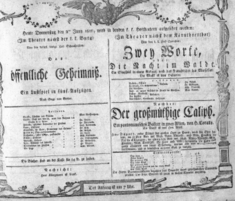 Theaterzettel (Oper und Burgtheater in Wien) 18080602 Seite: 1