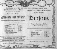 Theaterzettel (Oper und Burgtheater in Wien) 18080611 Seite: 1