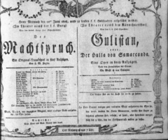 Theaterzettel (Oper und Burgtheater in Wien) 18080622 Seite: 1