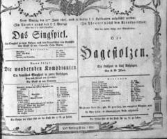 Theaterzettel (Oper und Burgtheater in Wien) 18080627 Seite: 1