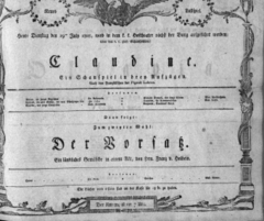 Theaterzettel (Oper und Burgtheater in Wien) 18080719 Seite: 1